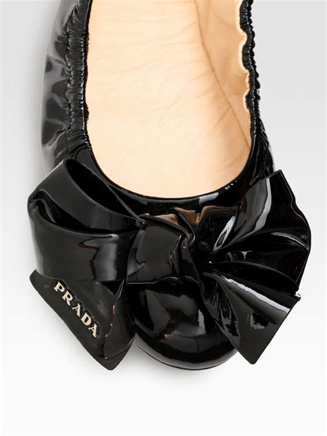 prada patent leather ballerinas|Prada Ballet flats and ballerina shoes for Women .